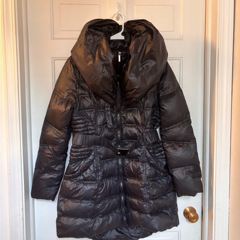Laundry By Shelli Segal Black Puffer Coat
